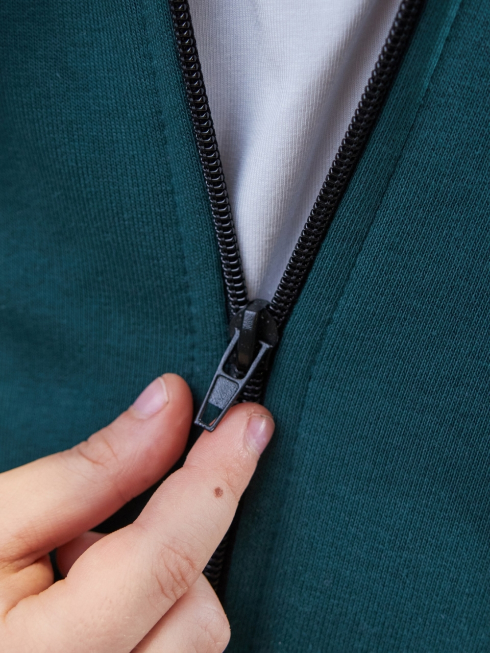 328-ИЗ. Костюм детский  на молнии, изумрудный, хлопок 65%, 35% ПЭ, 3-х нитка без начеса 98,104,110,116