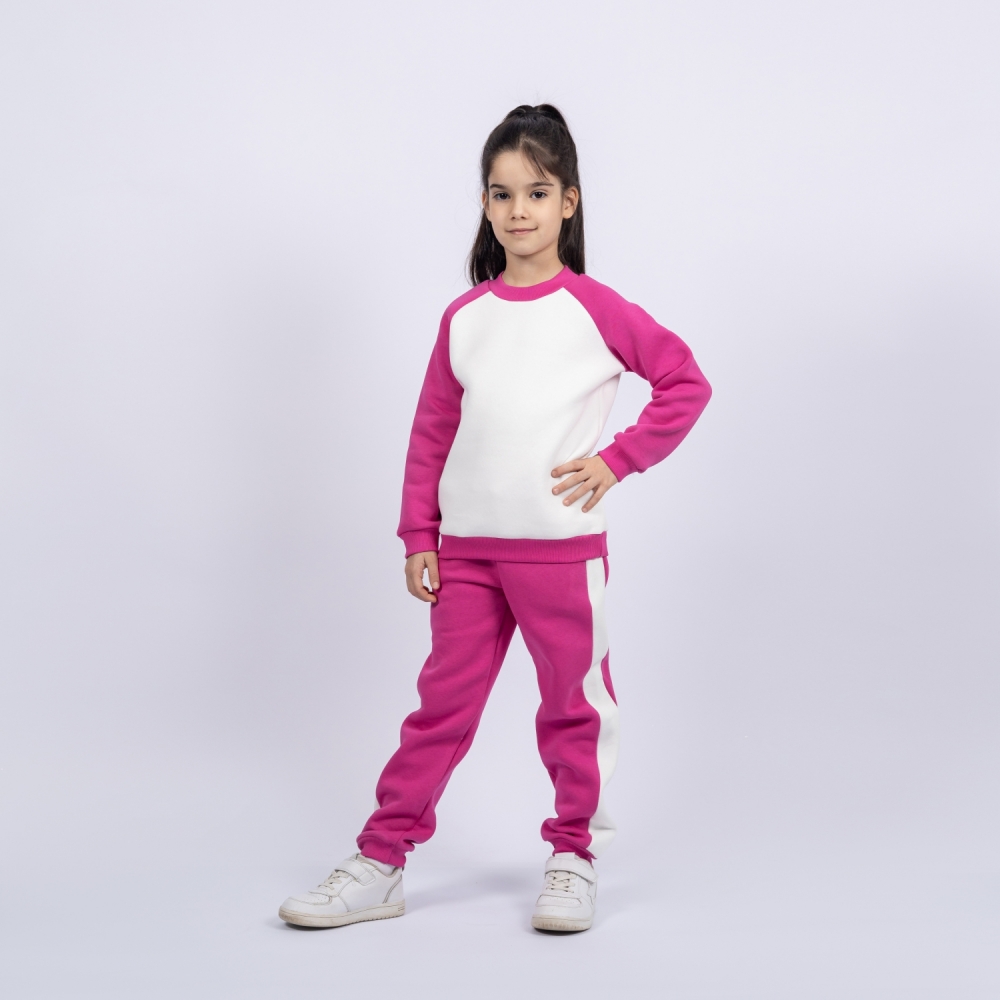 314-М. Свитшот + Штаны, малина, хлопок 65%, 35% ПЭ, 3-х нитка (начес) 98,104,110,116