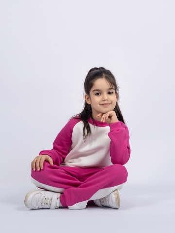 314-М. Свитшот + Штаны, малина, хлопок 65%, 35% ПЭ, 3-х нитка (начес) 98,104,110,116