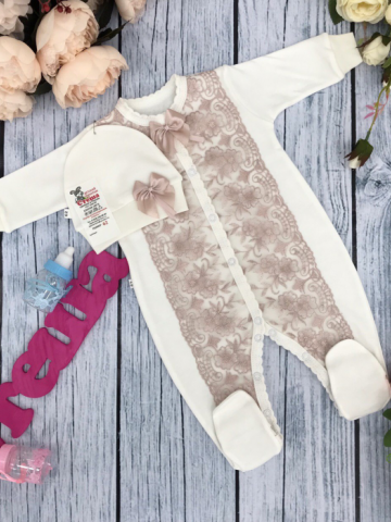 Купить оптом 216-П. Комбинезон с шапкой,100% хлопок интерлок в Воронеже